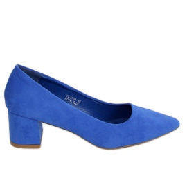 Chaussures à talons bas en cobalt CC210P Royal Blue bleu