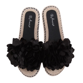 Chaussons noirs pour femmes N-73 Noir
