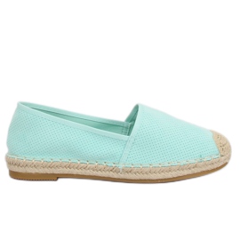 Espadrilles menthe femme 4855 LT.BLUE Ii Quality vert