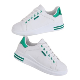Chaussures de sport femme blanches NB320P-5 BLANC / VERT
