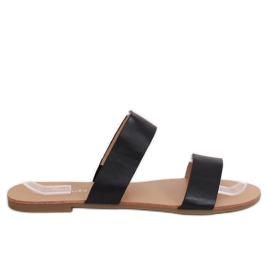 Chaussons droits noirs S060074 Noir le noir