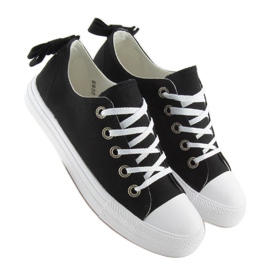 Baskets femme avec nœud noir 8935 Black Ii Genre