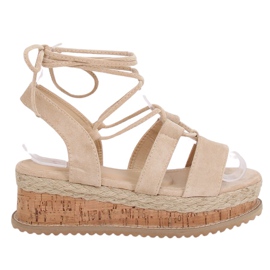 Sandales espadrilles beiges JH116 Beige Sandales espadrilles beiges JH116 Beige