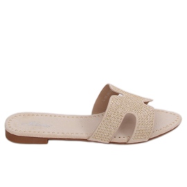 Chaussons femme beige Q-88 Beige