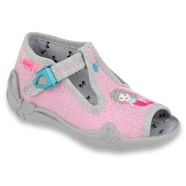 Chaussures pour enfants Befado 213P116 rose gris Chaussures pour enfants Befado 213P116 rose gris