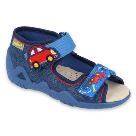 Chaussures enfant Befado jaune 350P005 bleu marine