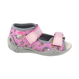 Chaussures enfant Befado jaune 342P010 rose gris multicolore Chaussures enfant Befado jaune 342P010 rose gris multicolore
