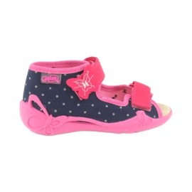Chaussures enfant Befado jaune 342P015 bleu marine rose multicolore