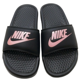 Nike Benassi Just Do It W 343881-007 le noir rose
