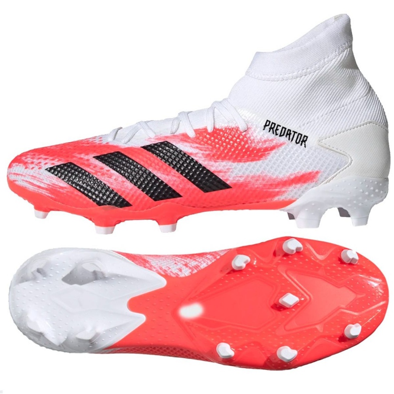 Chaussures de foot Adidas Predator 20.3 Fg M EG0910 multicolore blanc