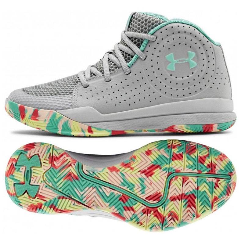 Under Armour Gs Jet 2019 Jr. 3022121-102 multicolore gris