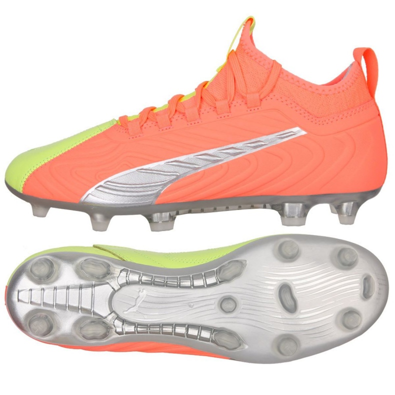 Chaussures de foot Puma One 20.3 Osg FG / AG M 105961 01 multicolore orange Chaussures de foot Puma One 20.3 Osg FG / AG M 105961 01 multicolore orange