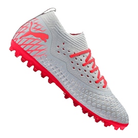 Chaussures de foot Puma Future 4.2 Netfit Mg M 105681-01 argent