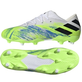 Chaussures de football Adidas Nemeziz 19.2 Fg M EG7220 multicolore vert