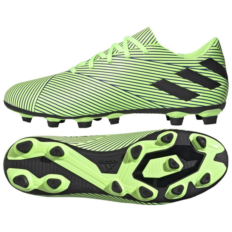 Chaussures de football Adidas Nemziz 19.4 FxG M FV3996 multicolore vert Chaussures de football Adidas Nemziz 19.4 FxG M FV3996 multicolore vert