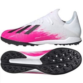 Chaussures de foot Adidas X 19.3 Tf M EG7157 multicolore blanc