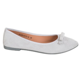 Ballerines en daim VINCEZA gris