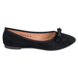 Ballerines en daim VINCEZA le noir