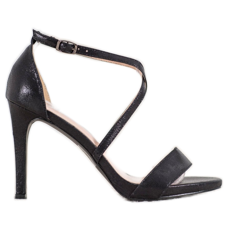 Vinceza Talons hauts noirs sexy le noir
