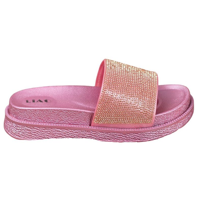 SHELOVET Pantoufles Sur Une Haute Plate-Forme rose SHELOVET Pantoufles Sur Une Haute Plate-Forme rose