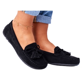 EVE Mocassins Femme Daim 20PB35-2003 Noir Donna Mia