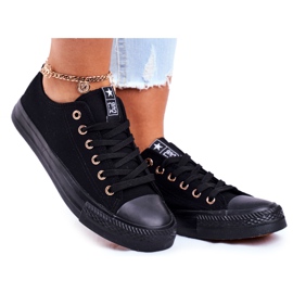 NEWS Baskets Basses Femme Noir Ecoma