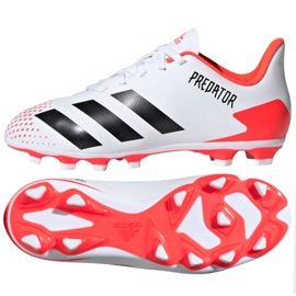 Chaussures de foot Adidas Predator 20.4 FxG Jr EG0932 multicolore blanc