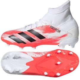 Chaussures de foot Adidas Predator 20.3 Fg Jr EG0927 multicolore blanc