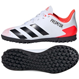 Chaussures de foot Adidas Predator 20.4 FxG Jr EG0933 multicolore blanc
