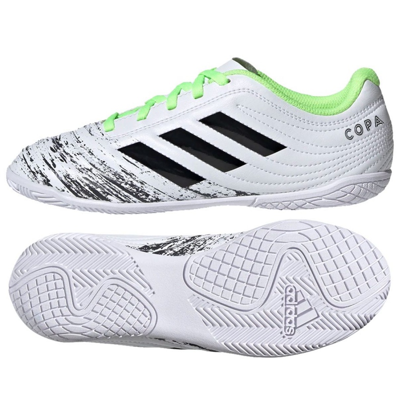 Chaussures d'intérieur adidas Copa 20.4 In Jr EF1927 multicolore blanche