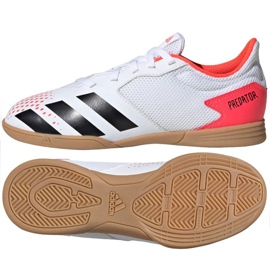 Chaussures indoor adidas Predator 20.4 In Sala Jr EG0930 multicolore blanche
