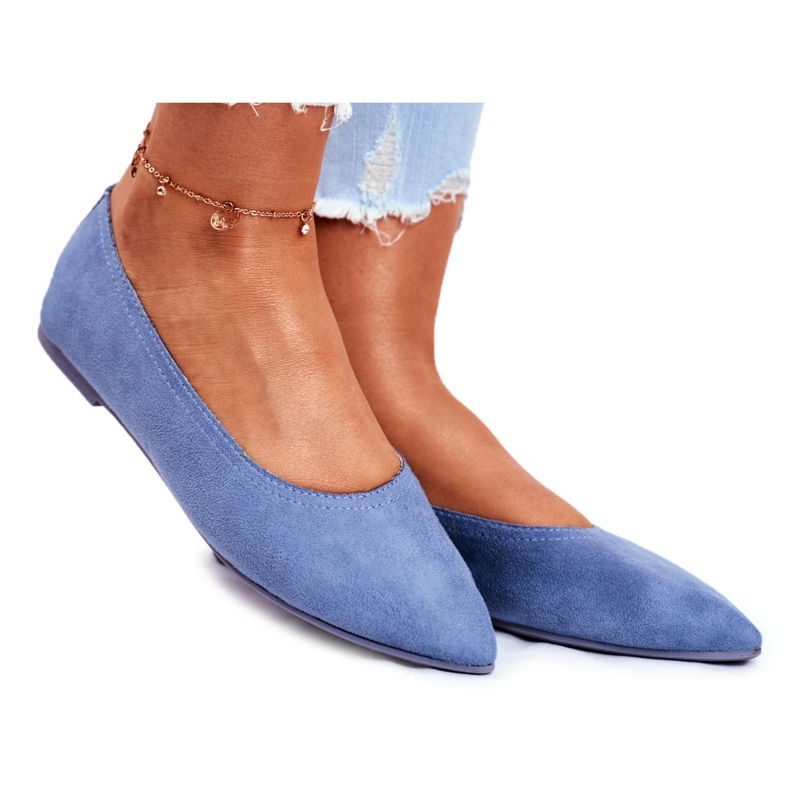 SEA Ballerines Femme Eco-Suède Bleu Bellissima