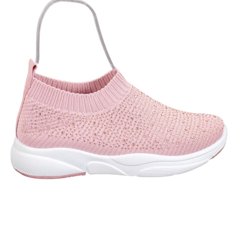 Kayla Chaussures de sport avec cristaux rose