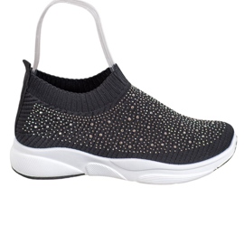 Kayla Chaussures de sport avec cristaux noir