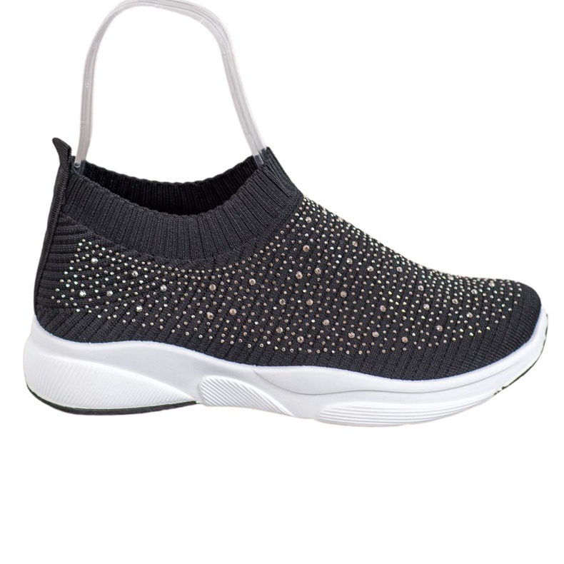 Kayla Chaussures de sport avec cristaux le noir