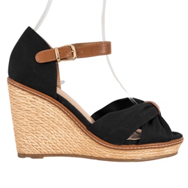 SHELOVET Sandales à talons hauts noir