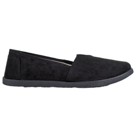 SHELOVET Slipons en daim noir