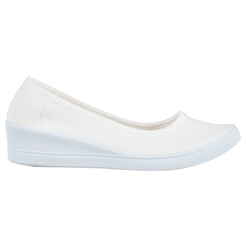 SHELOVET Ballerines Décontractées Blanches