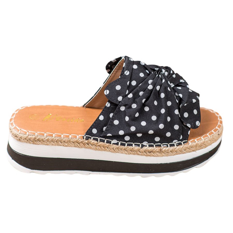 SHELOVET Pantoufles Sur Une Haute Plate-Forme le noir SHELOVET Pantoufles Sur Une Haute Plate-Forme le noir