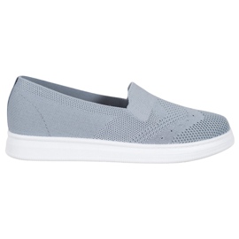 Via Giulia  Slipons sur la plate-forme gris