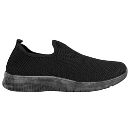 Super Mode Chaussures de sport à enfiler le noir Super Mode Chaussures de sport à enfiler le noir