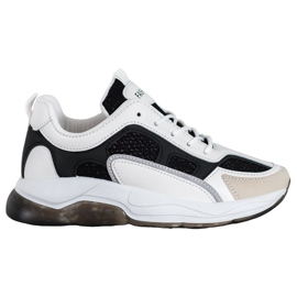 Via Giulia  Baskets À Paillettes Mode blanc noir