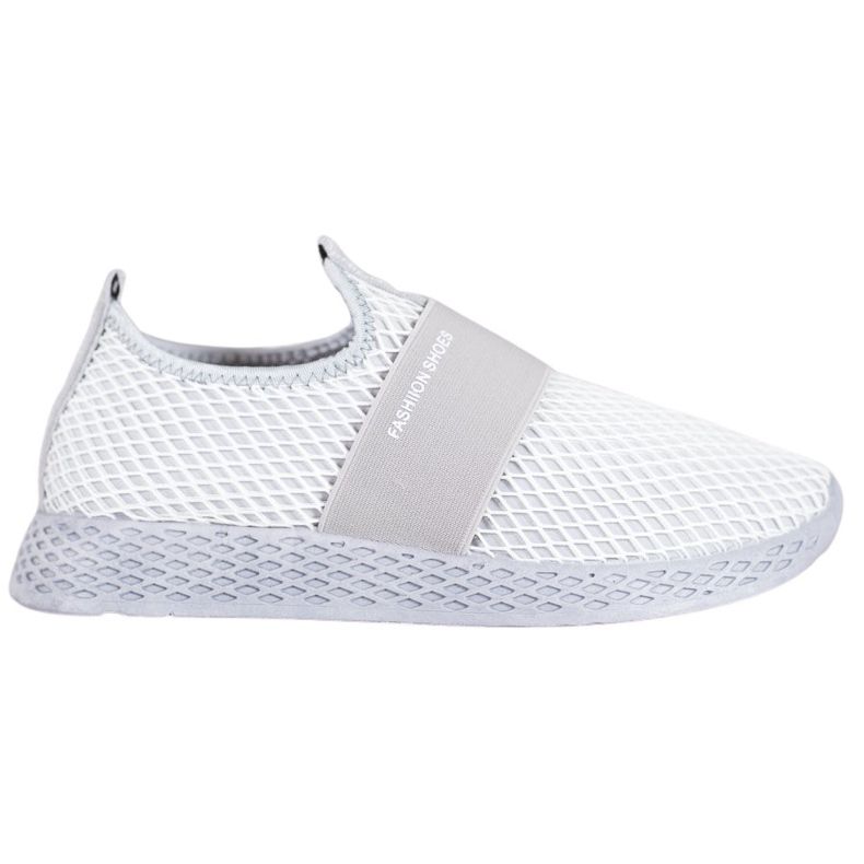SHELOVET Baskets à enfiler avec maille gris