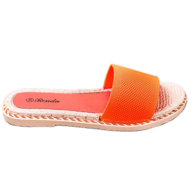 Renda Chaussons Textile Orange