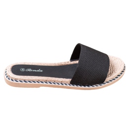 Renda Chaussons Textiles Noirs