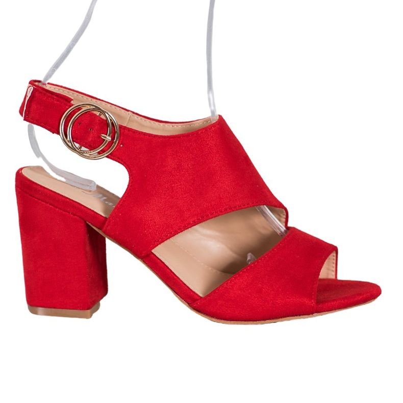 Mannika Sandales à talons hauts rouges Mannika Sandales à talons hauts rouges