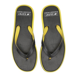 Tongs 4F M H4L20 KLM005 le noir jaune
