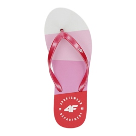Tongs 4F W H4L20 KLD004 blanche rouge