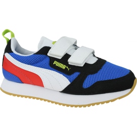 Puma R78 V Ps Jr 373617-03 blanc noir rouge bleu