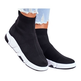 Chaussures De Sport Pour Femmes Chaussettes Hautes Noir Time To Rock le noir Chaussures De Sport Pour Femmes Chaussettes Hautes Noir Time To Rock le noir